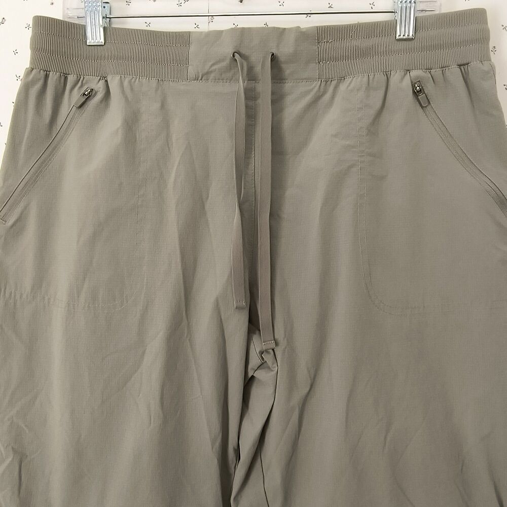 Mountain Hardwear Hiking Pants Womens 12 Olive Green Zip Off Convertible Stretch - Picture 5 of 16